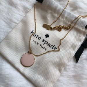 kate spade Pink & Gold ‘Take the Cake’ pendant necklace